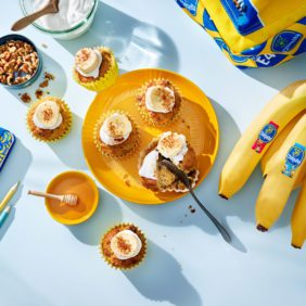 Muffins à la banane Chiquita et aux carottes