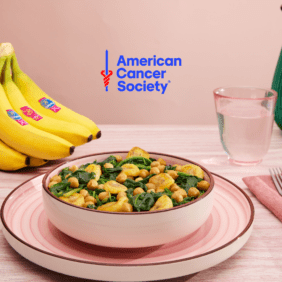 Bananes Chiquita sautées aux épinards et pois chiches