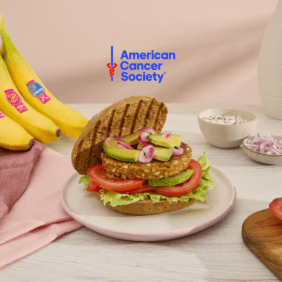 Burger végétarien à la banane Chiquita et aux pois chiches